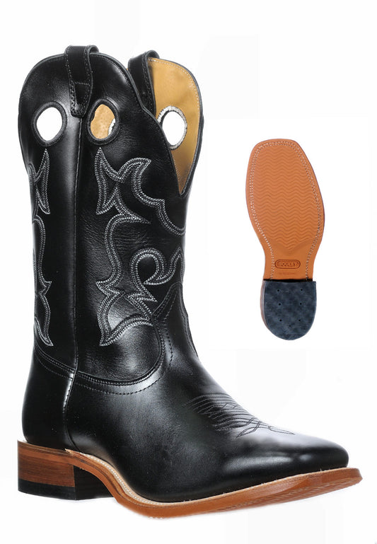 Boot Men's (0318) - Boulet 12" Wide Square Toe Torino Black Calf