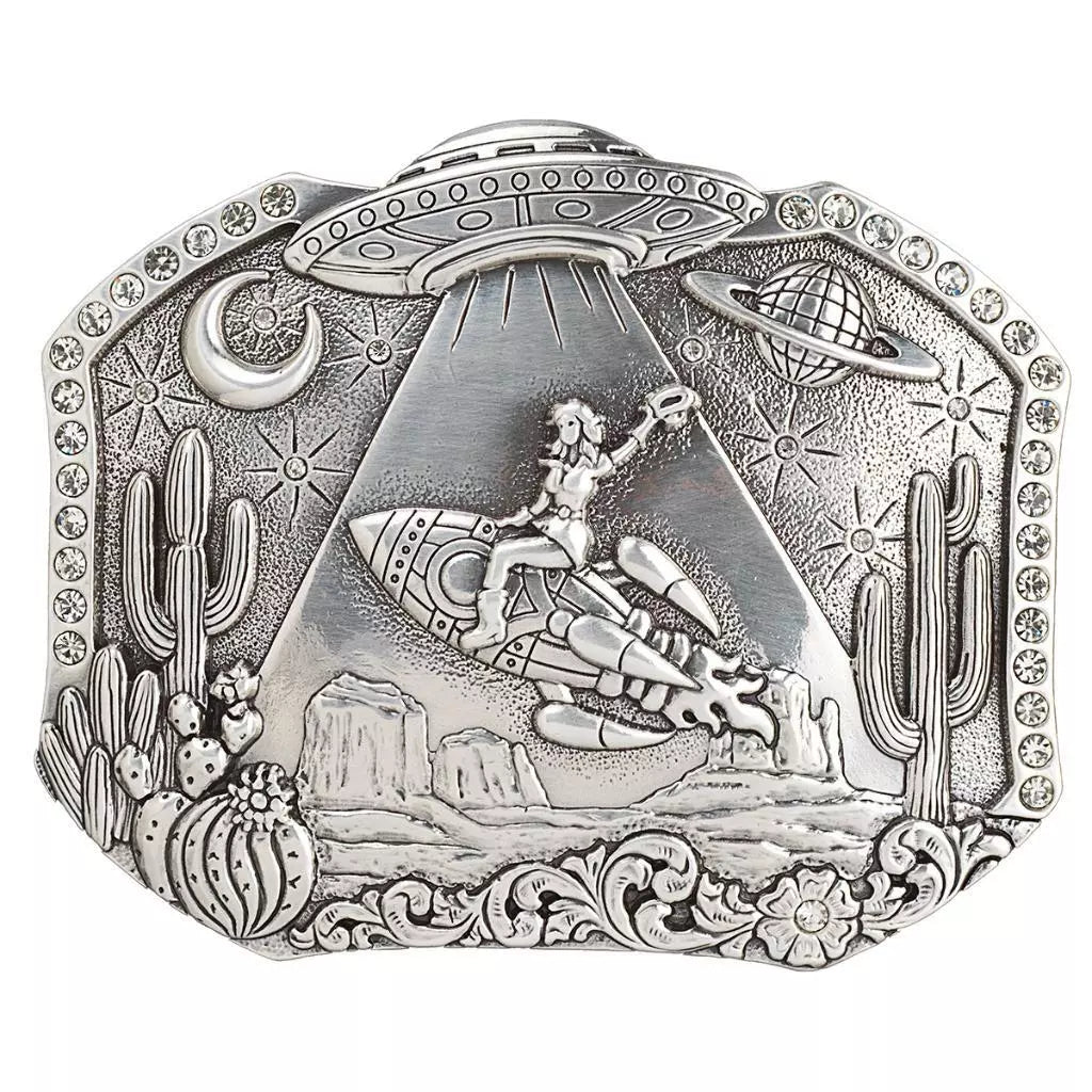 Buckle Women's (37938) - Blazin Roxx Cosmic Cowgirl - Desert - Silver