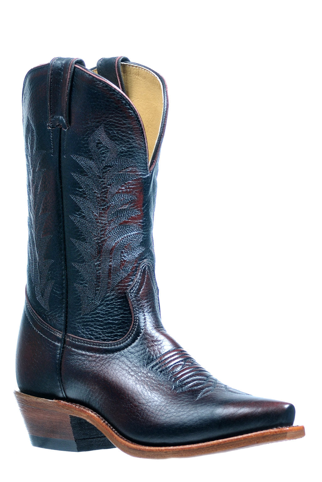 Boot Women's (4928) - 11" Snip toe Cowboy heel Leather sole, Hooligan Oxblood