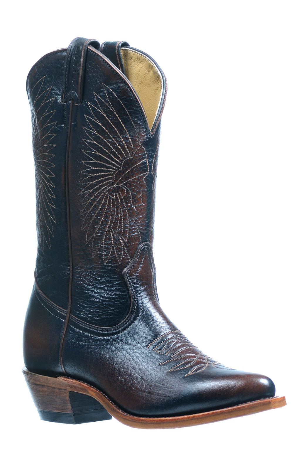 Boot Women's DC-L (4931) - Boulet 12" Cowboy Toe & Heel, Leather Sole, Hooligan Tan