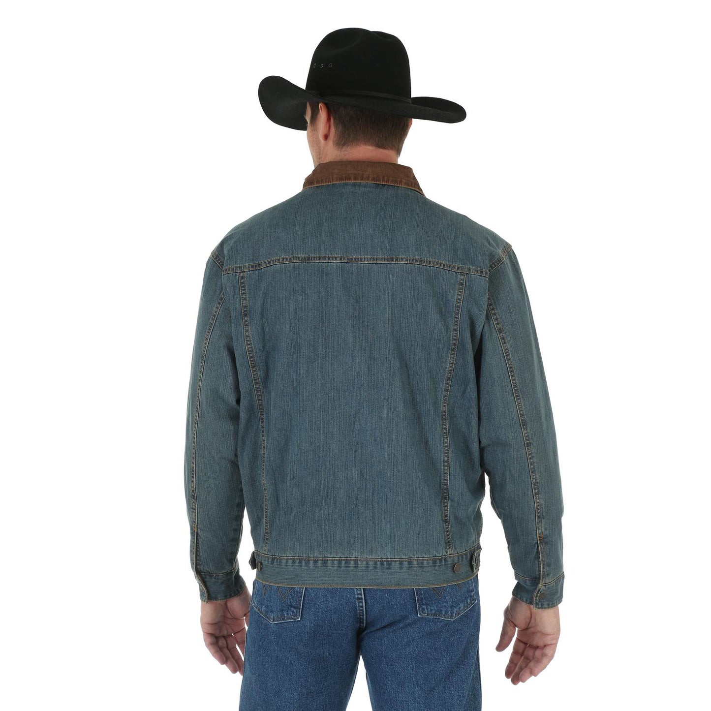 Denim Jacket Men's (74265RT) - Wrangler® Blanket Lined Denim Jacket Rustic