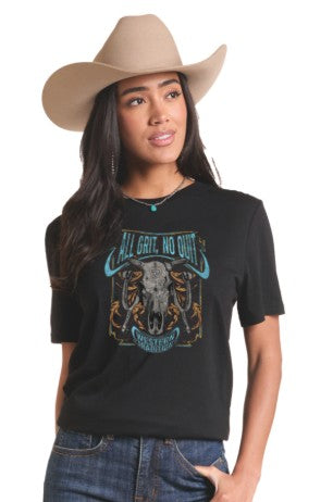Top Women's SZN-2026 (PU21TO 8874) Rock & Roll - All Grit No Quit