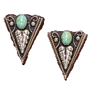 Collar Tip (CTE-T) - Silver with Turquoise Stone