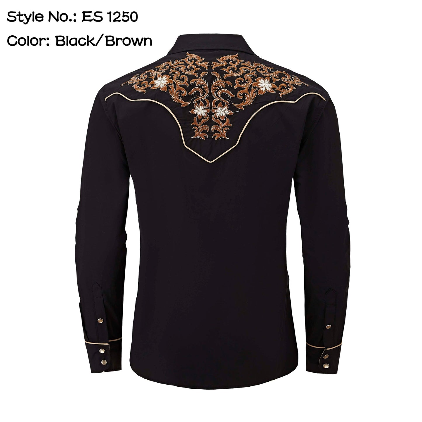 Top Men's (ES-1250) - Western Embroidery Shirt
