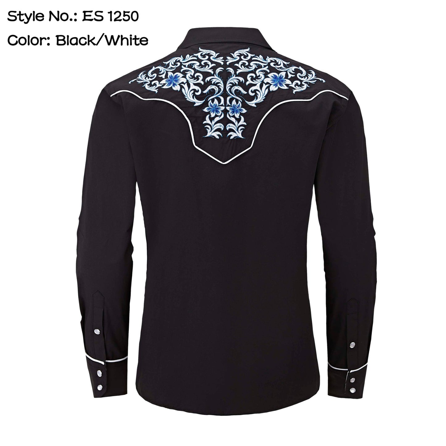 Top Men's (ES-1250) - Western Embroidery Shirt