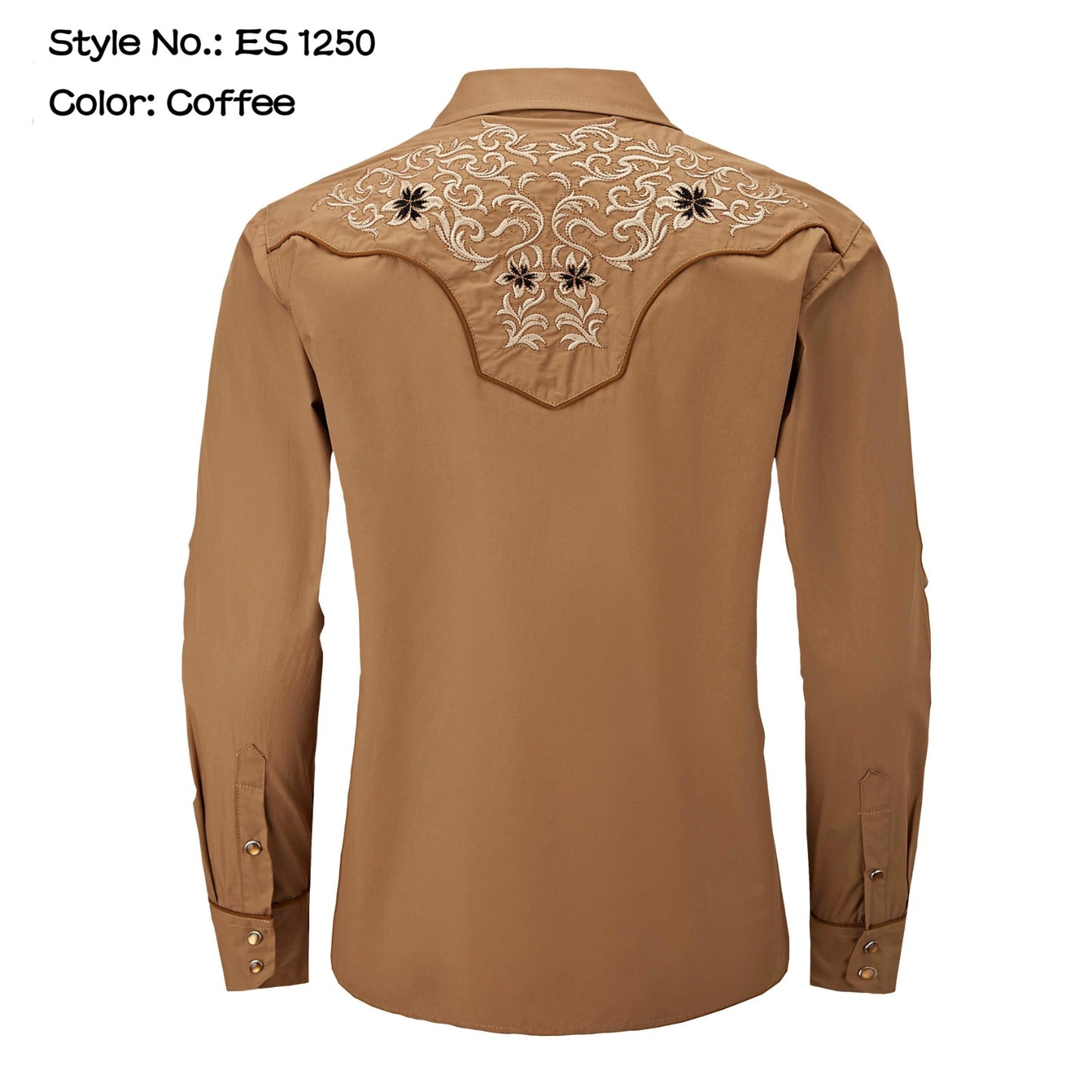 Top Men's (ES-1250) - Western Embroidery Shirt