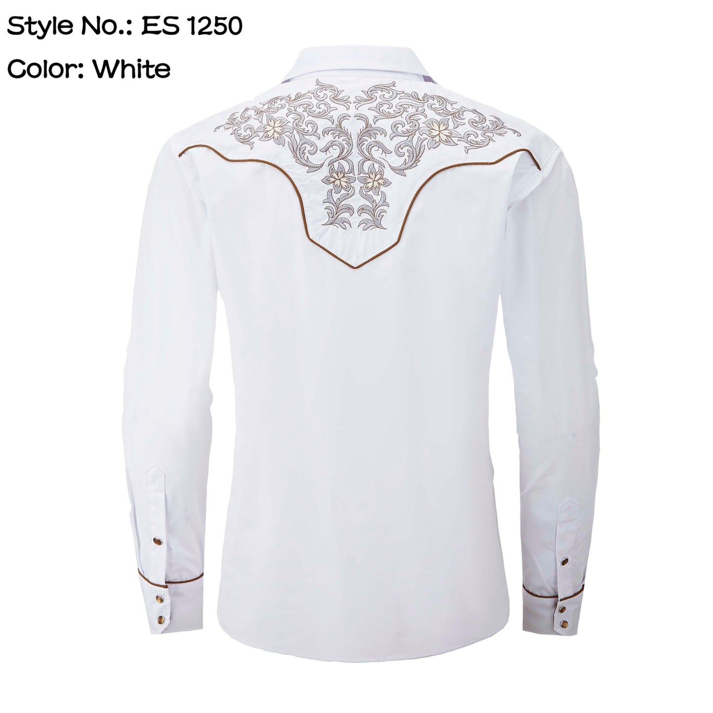 Top Men's (ES-1250) - Western Embroidery Shirt