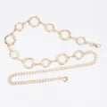 Belt (EVFVR25E7KY) Bohemian Vintage Gold-Tone Hollow Double-Ring Waist Chain