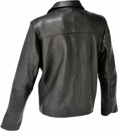 Leather Jacket CO (H53BOER) Men's Fashion Lamb Skin Black