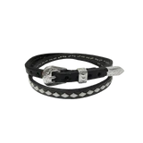 Hatband SO (0201101) - Black with Silver Diamond Studs