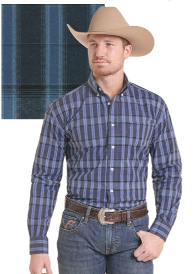 Top Men's SZN-OCT-26 (SX2B2S10144) Panhandle Slim Tonal Plaid