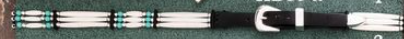 Hatband (HB09W) - 3 Row Bone & Bead