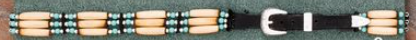 Hatband (HB09W) - 3 Row Bone & Bead