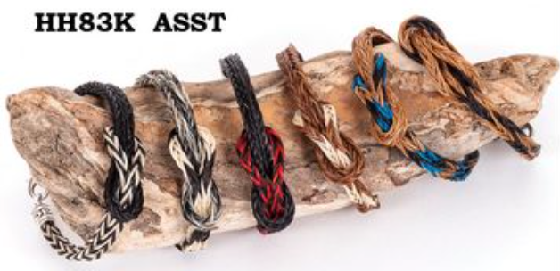 Bracelets (HH83K) Horsehair Bracelets with Knot - Assorted