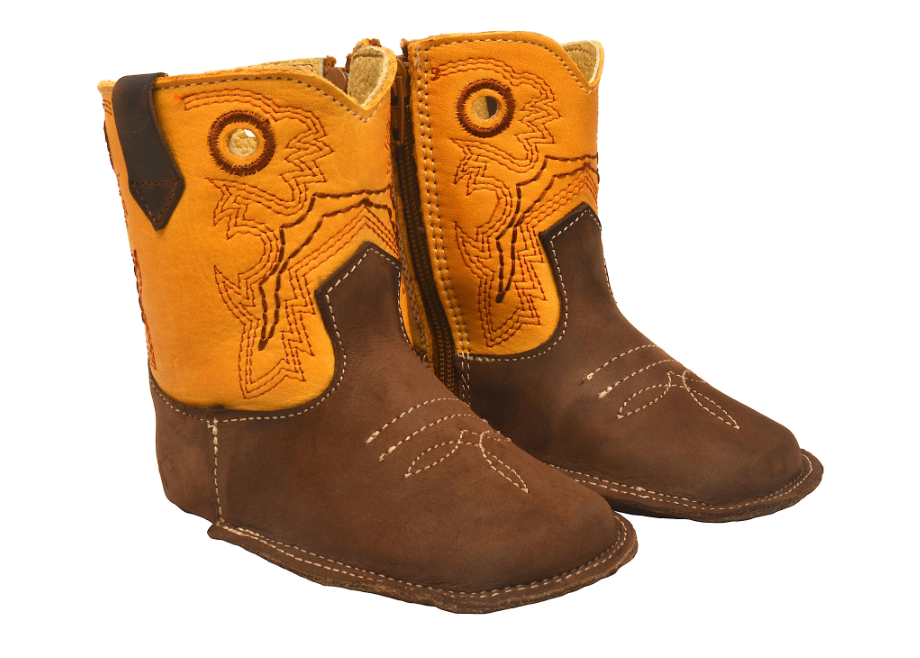 Boot Kids (0410) - Infant Lil' Cowpoke Boots - Butter/Brown