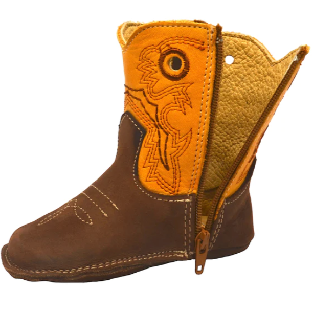 Boot Kids (0410) - Infant Lil' Cowpoke Boots - Butter/Brown