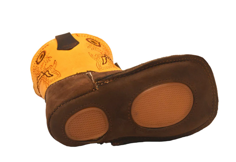 Boot Kids (0410) - Infant Lil' Cowpoke Boots - Butter/Brown
