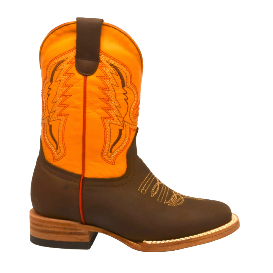 Boot Kids (3106) - Kid's Rodeo Boots - Butter/Brown