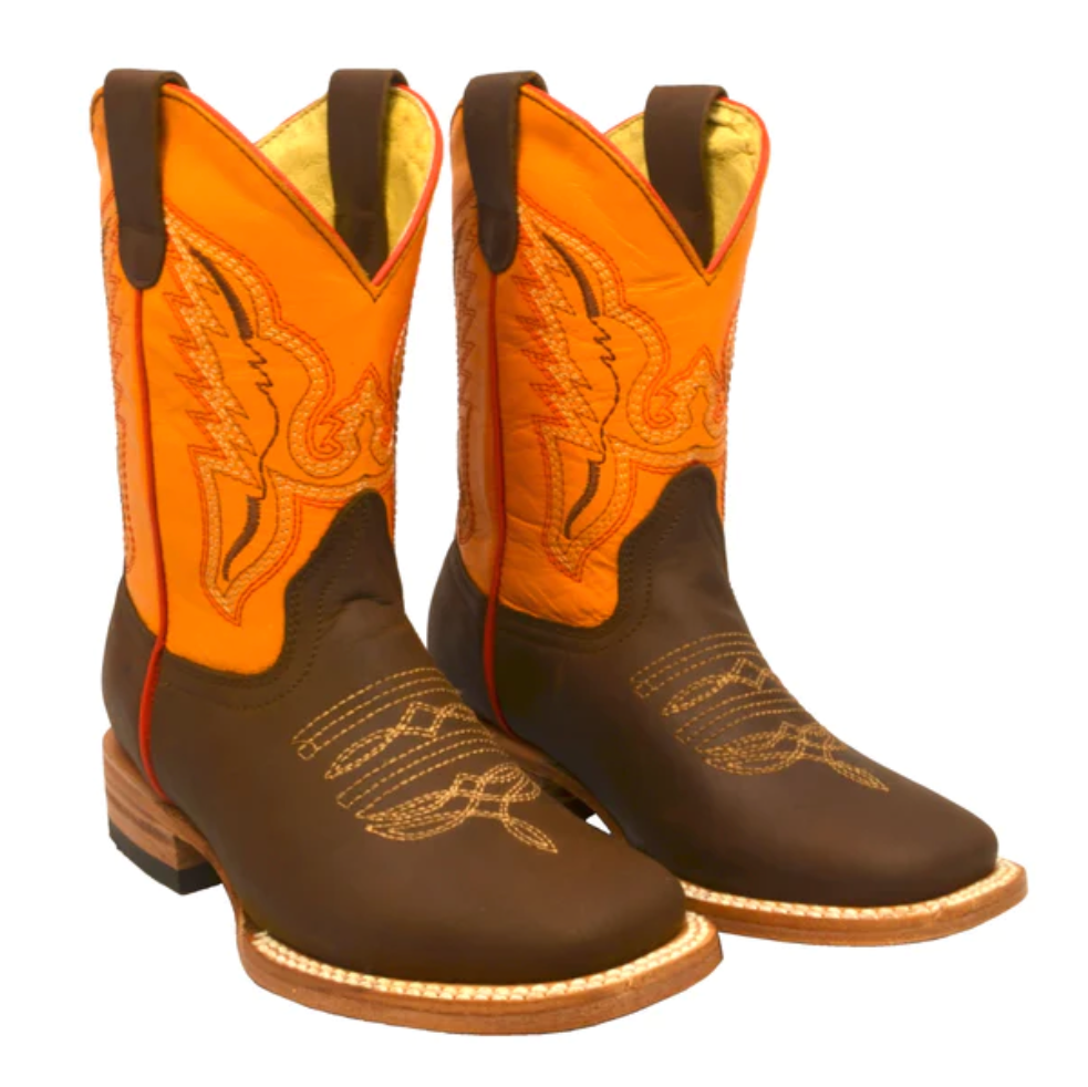Boot Kids (3106) - Kid's Rodeo Boots - Butter/Brown