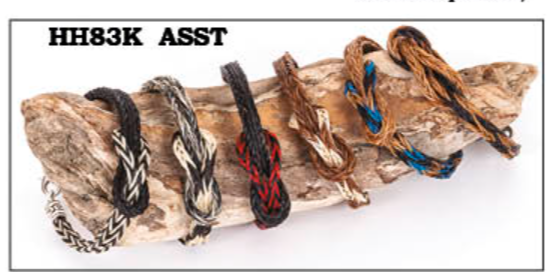 Bracelets (HH83K) Horsehair Bracelets with Knot - Assorted