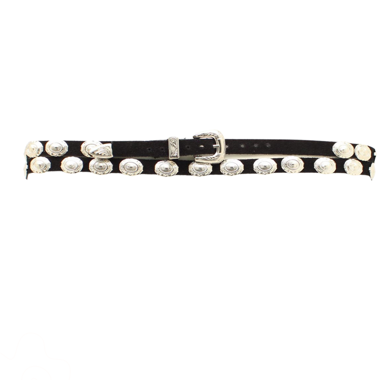 Hatband (0292401) - Black Suede Concho