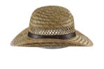 Hat (476-PACK) - Dorfman Rancher Rush Straw in Natural