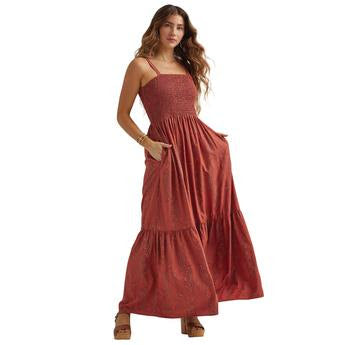 Dress DC SZN (112344670) - Wrangler Retro® Punchy Dress - Burgundy