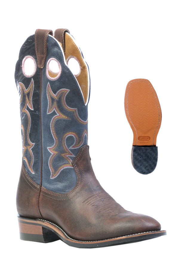 Boot Women's (0299) Full Round Toe, Copper/Organza Azul