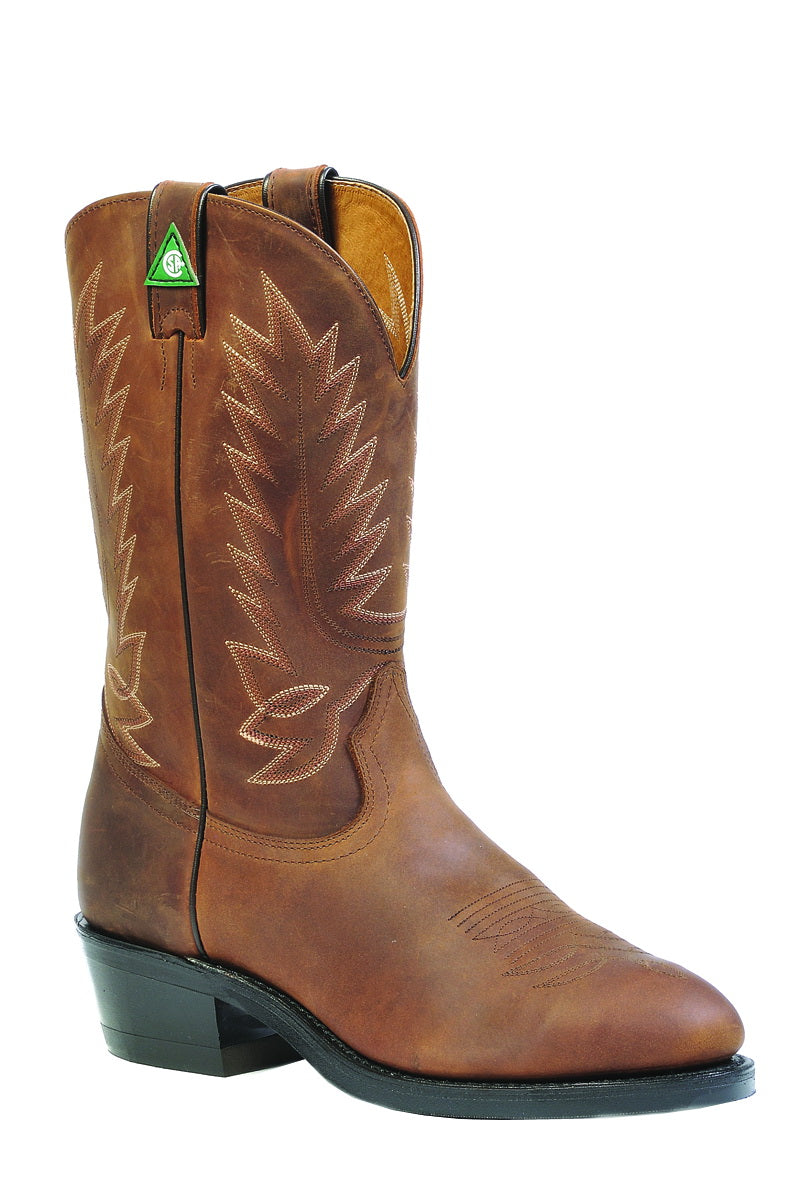 Boot Men's SO (1372) - 12" Western Steel Toe CSA Certified Work Boot in Crazy Horse