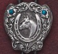 Bolo Tie (1750) - Horse Head with Horseshoe