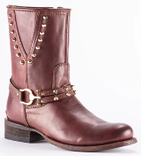Boot Women's (2J15VG) - Cuadra Studded Biker Red