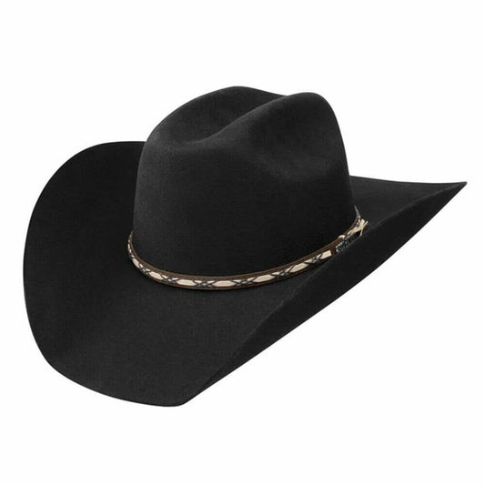 Hat (RWAMSK-3041-BLK) - Resistol Jason Aldean Amarillo Sky Felt Cowboy Hat in Black