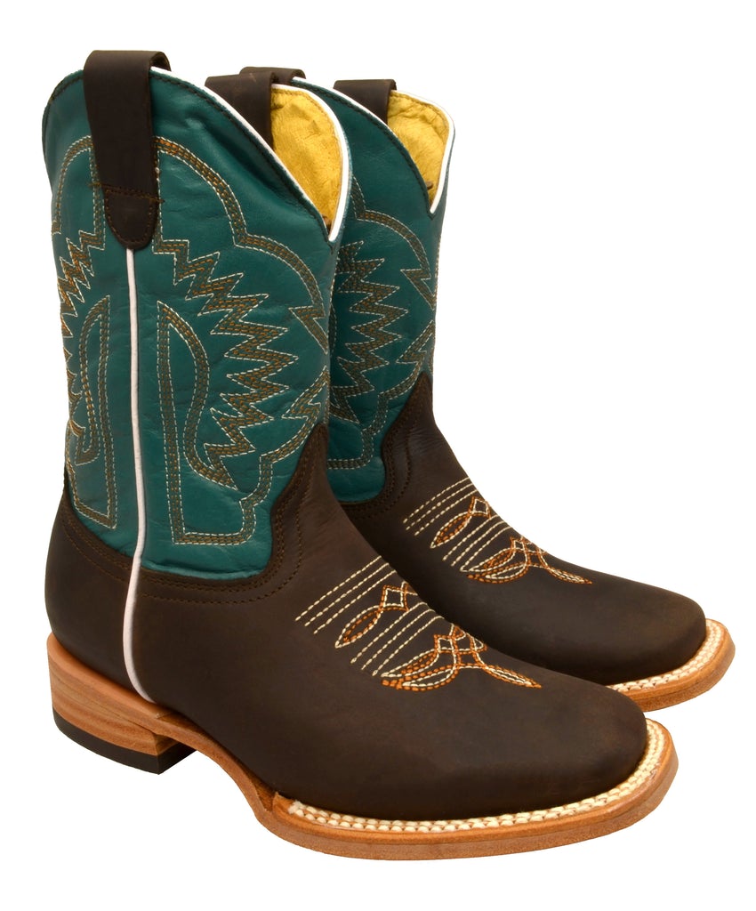 Boot Kids (3104) - Kid's Rodeo Boots in Turquoise