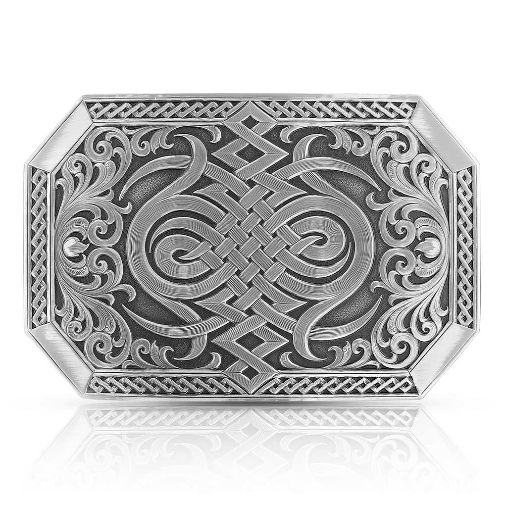 Buckle (3321-0MA) - Gunmetal Western Celtic Knot Buckle