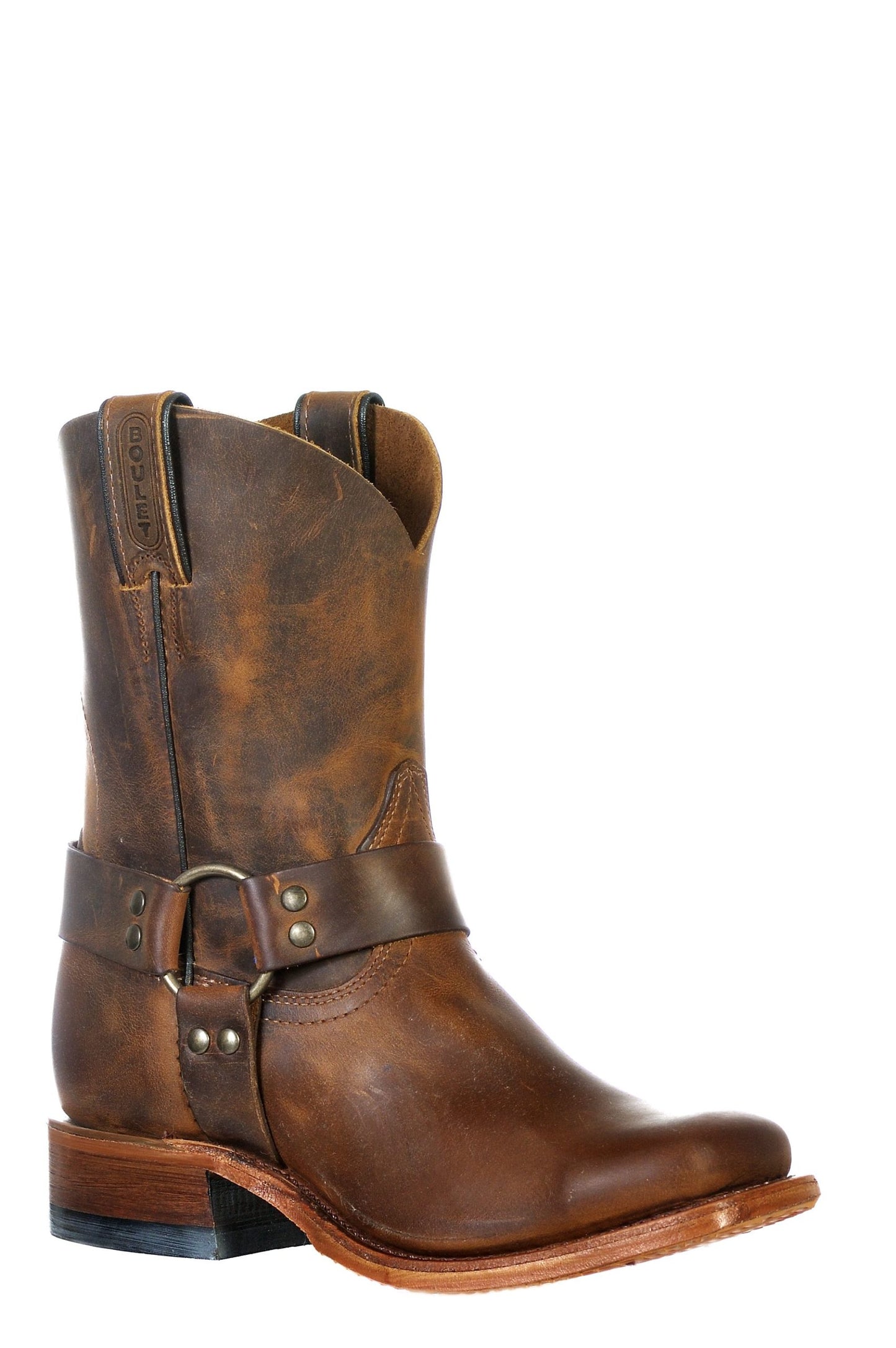 Boot Women's (9336) - Boulet 9" Vagabond Toe Motorcycle Boot in Hillbilly Golden