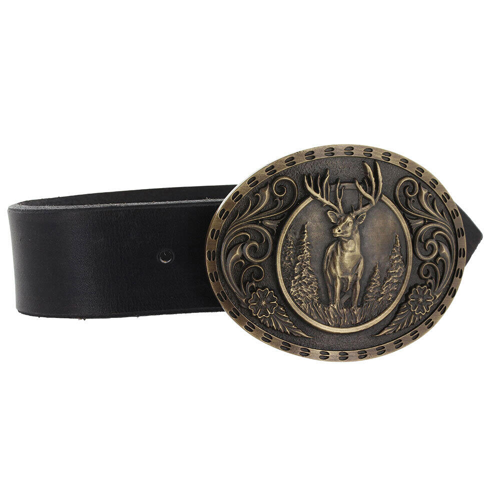 Buckle (A507C) - Heritage Outdoor Series Wild Stag Carved
