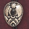 Bolo Tie (AC55B) - Oval with Black Stone