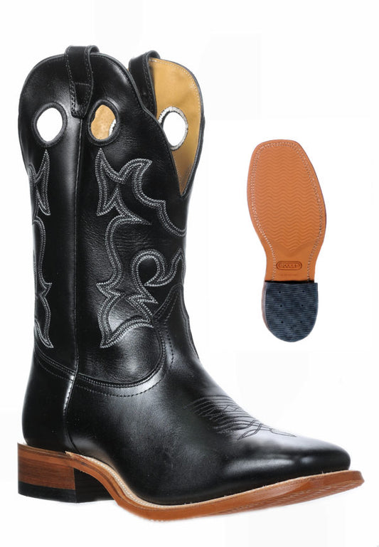 Boot Men's (0318) - 12" Wide Square Toe Torino Black Calf