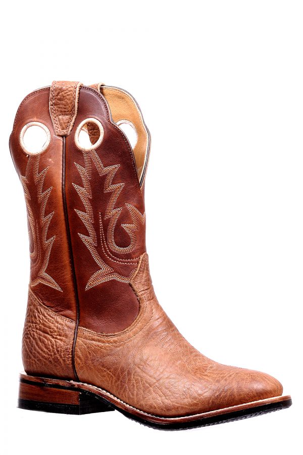 Boot Men's SO (5117) - Boulet 12" Full Round Toe in Bullhide Cognac & Organza Brown