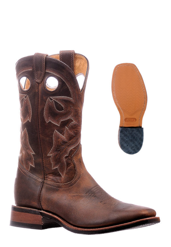 Boot Men's (6266) - Boulet 12" Wide Square Toe in Laid Back Tan Spice