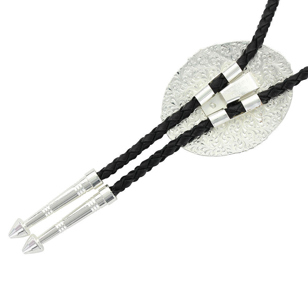 Bolo Tie (BT46) - Southwestern Rancher's in Antiqued Silver