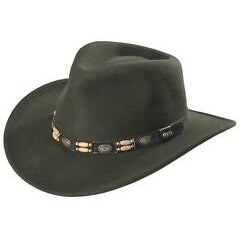 Hat (DF50) - Dorfman Scala Knoxville Water Repellent Wool Felt Crushable Outback