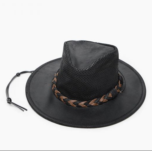 Hat (9539) - Minnetonka Airflow Fold Up Outback Hat - Brown