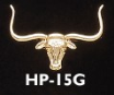 Jewelry(HP-15G) - Longhorn Pin, Gold (Small)