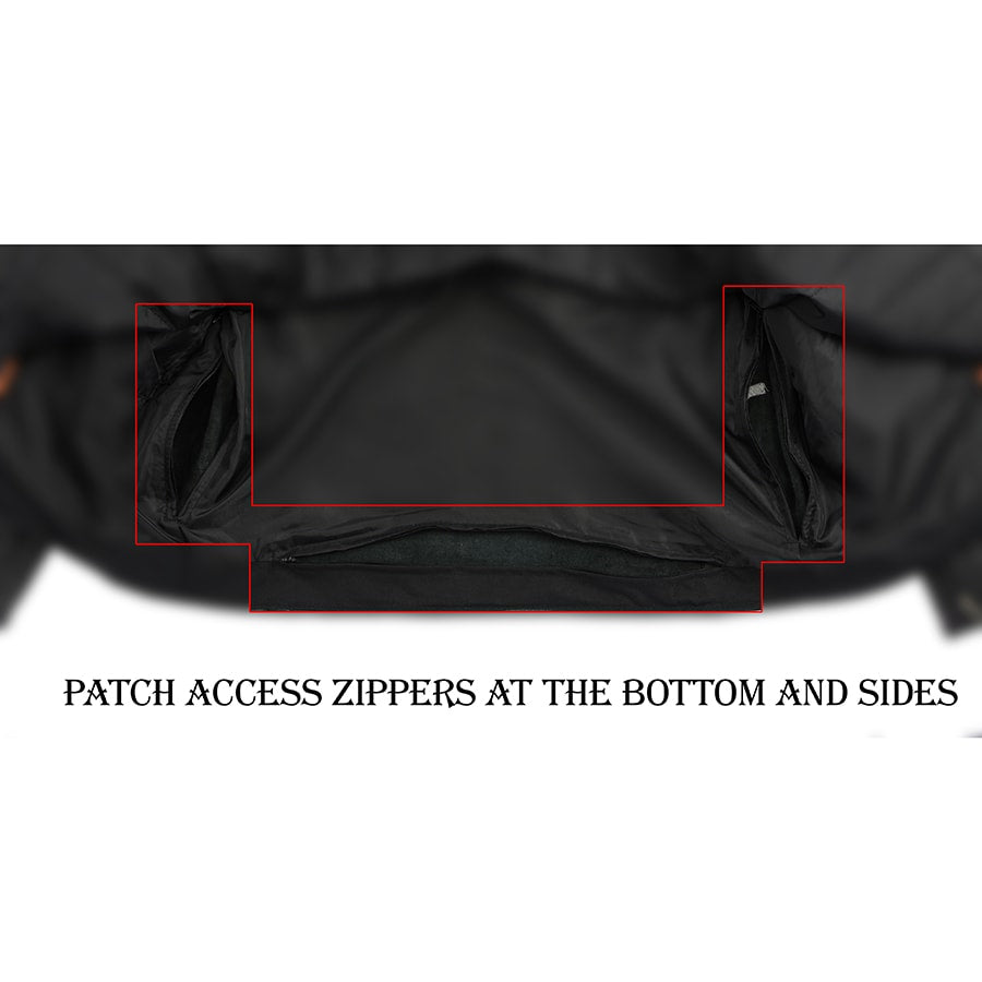 Leather Jacket (LKM1711) - Men’s Police Style with Gun Pockets