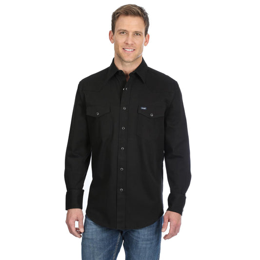 Top Men's (MACW17X) - Wrangler® Advanced Comfort Work shirt in Black