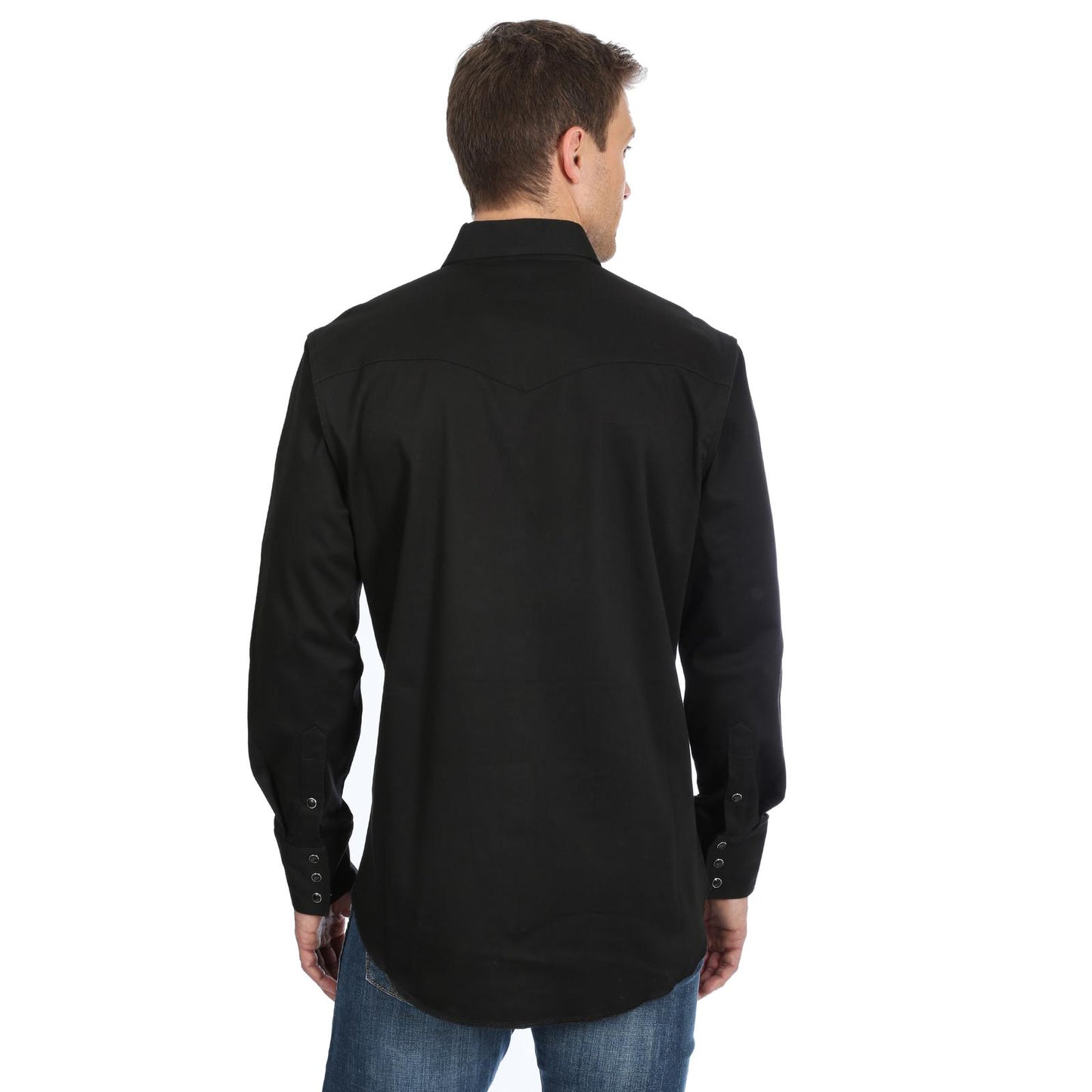 Top Men's (MACW17X) - Wrangler® Advanced Comfort Workshirt in Black