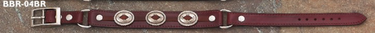 Boot Strap (BBR-04BR) - Brown Leather with Conches