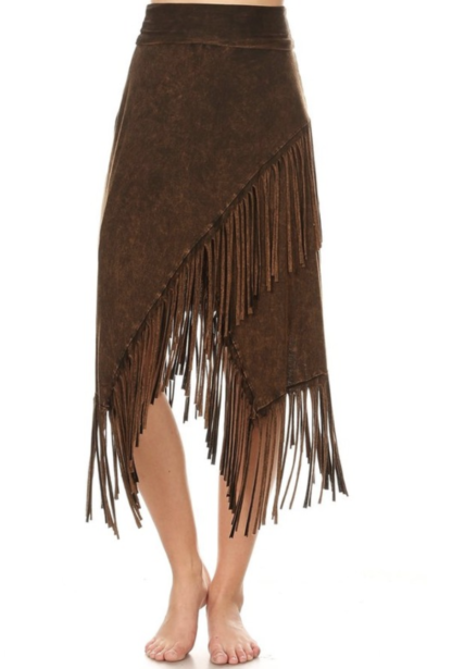 Skirt (VRS9627) - Fringed Skirt