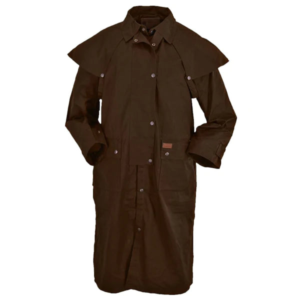 Leather Jacket DC (ML2042) - Oilskin Men's Duster Full Length